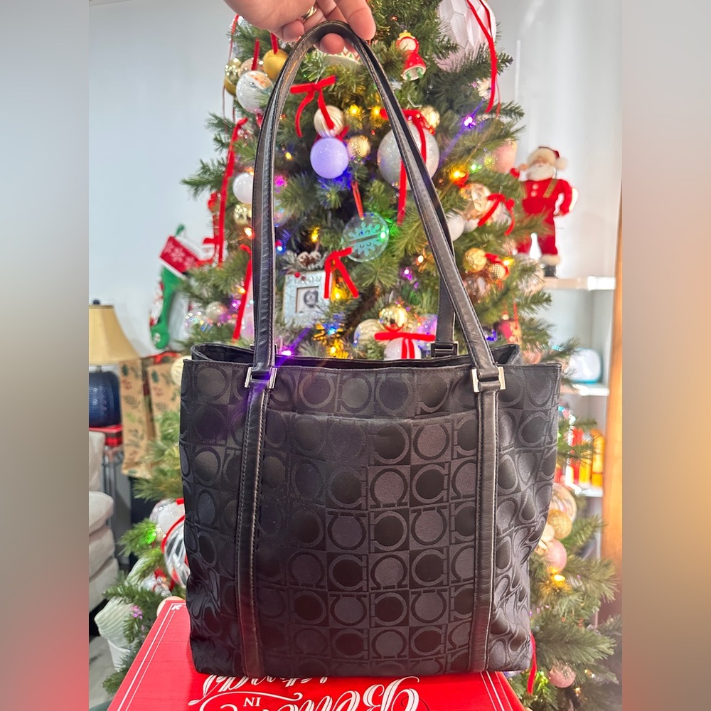 Salvatore Ferragamo Black Tote Bag